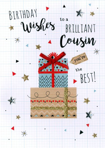 Picture of BRILLIANT COUSIN BIRTHDAY CARD